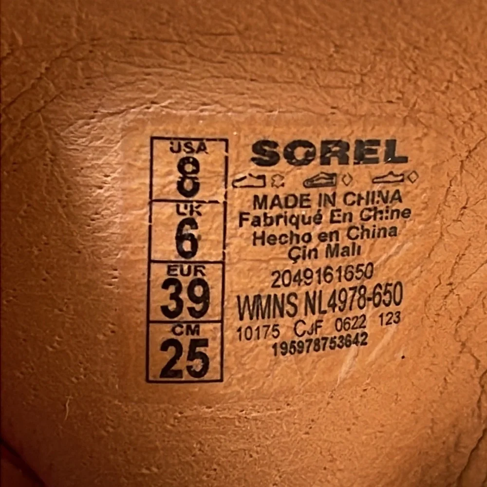 Sorel Pink Suede Platform Slide Sandals, 8